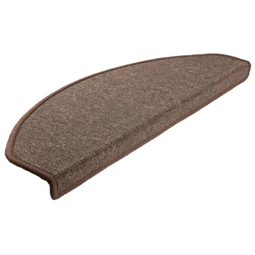 15 stk. trappemåtter 65 x 24 x 4 cm kaffefarvet