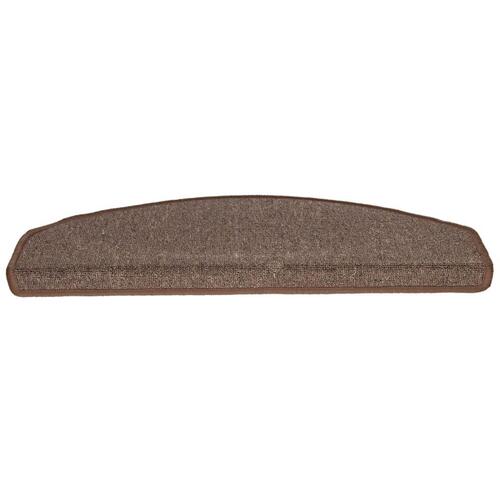15 stk. trappemåtter 65 x 24 x 4 cm kaffefarvet