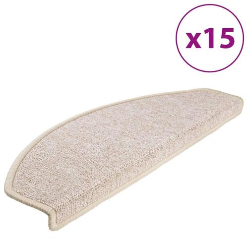 15 stk. trappemåtter 65 x 24 x 4 cm gråbrun