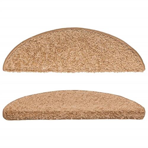 15 stk. trappemåtter 56x17x3 cm beige