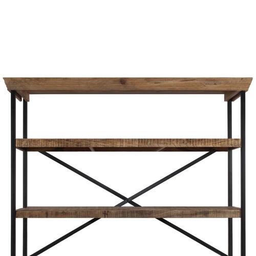 Skænk med hylder massivt mangotræ 120 x 35 x 200 cm