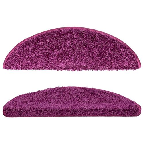 15 stk. trappemåtter 56x17x3 cm violet