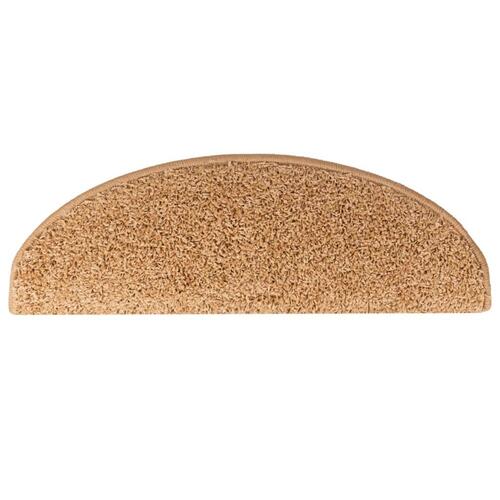 15 stk. trappemåtter 65x21x4 cm beige