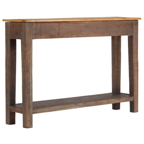 Konsolbord i massivt træ - vintage, 118 × 30 × 80 cm med 2 skuffer
