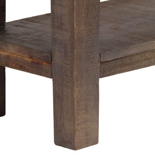 Konsolbord i massivt træ - vintage, 118 × 30 × 80 cm med 2 skuffer