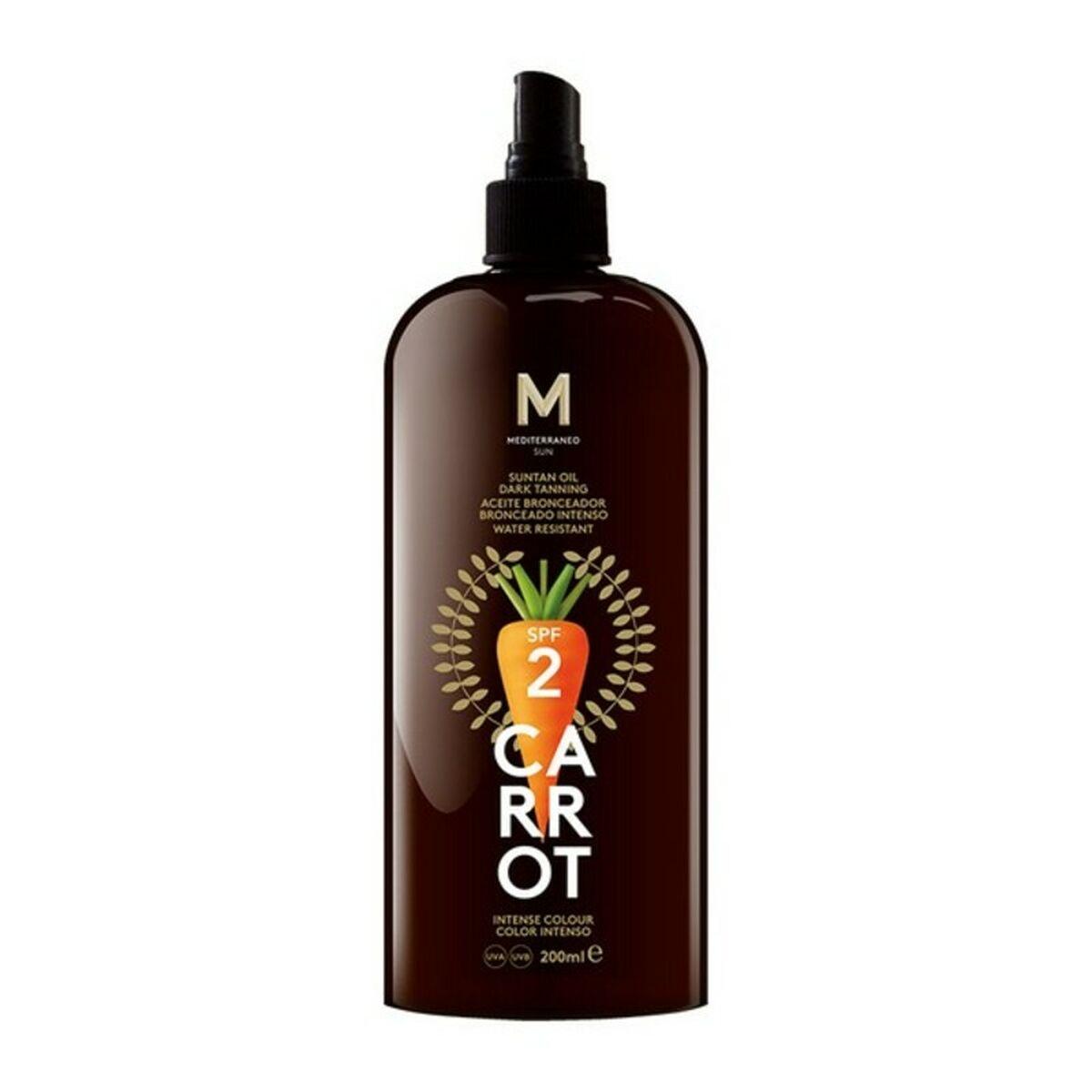 Mediterraneo Sun Carrot Suntan Oil SPF 2 - 100 ml spray