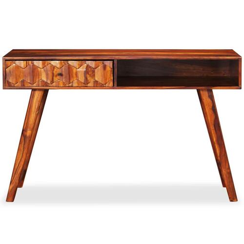 Skrivebord massivt sheeshamtræ 118 x 50 x 76 cm