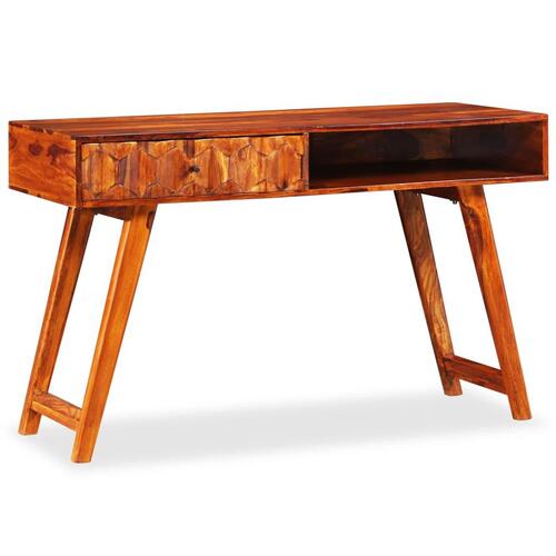 Skrivebord massivt sheeshamtræ 118 x 50 x 76 cm