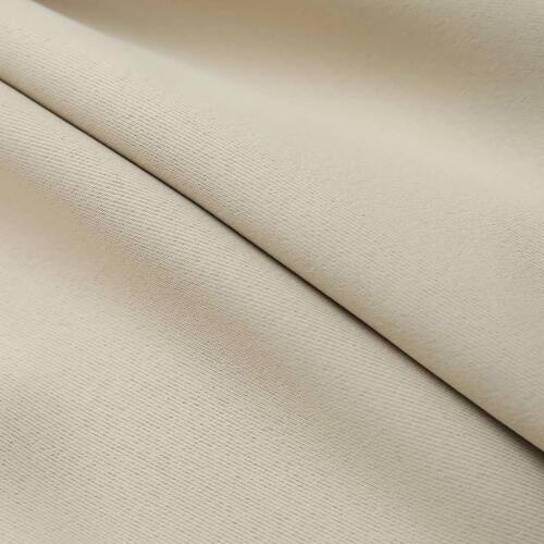 Lysdæmpende gardiner 2 stk. med kroge 140 x 225 cm beige