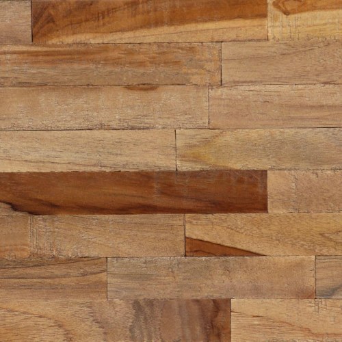 Bænk i genanvendt teak og stål 110 x 35 x 45 cm