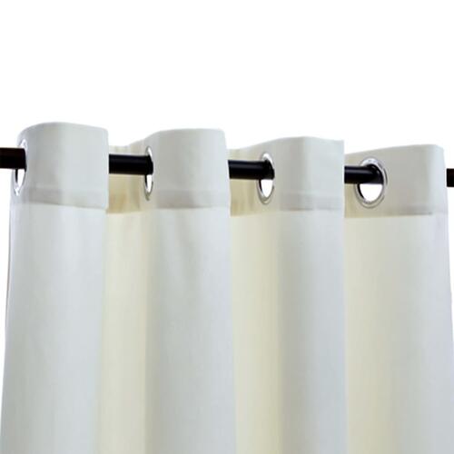 Lysdæmpende gardiner 2 stk. med ringe 140 x 175 cm fløjl creme