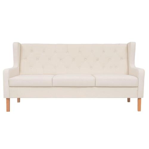 3-personers sofa stof cremehvid