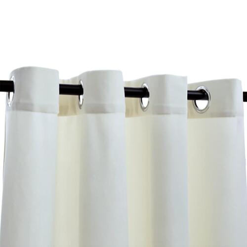 Lysdæmpende gardiner 2 stk. med ringe 140 x 225 cm fløjl creme