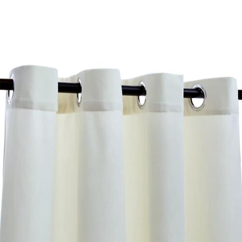 Lysdæmpende gardiner 2 stk. med ringe 140 x 245 cm fløjl creme