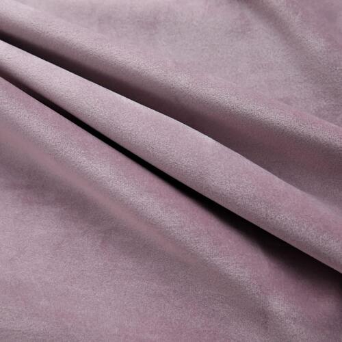 Lysdæmpende gardiner 2 stk. ringe 140 x 245 cm fløjl antik rosa