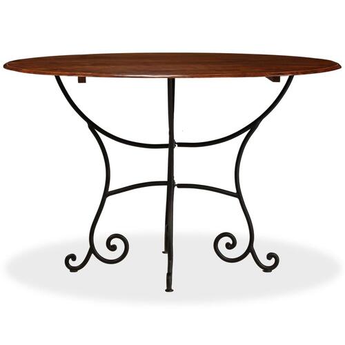 Sofabord 120x76 cm massivt træ honningfarvet finish