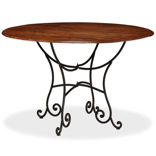 Sofabord 120x76 cm massivt træ honningfarvet finish