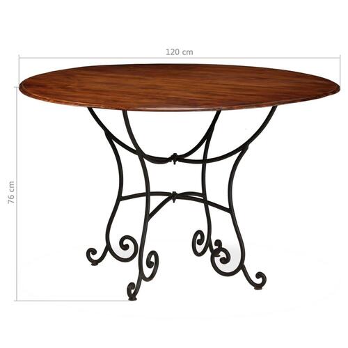 Sofabord 120x76 cm massivt træ honningfarvet finish