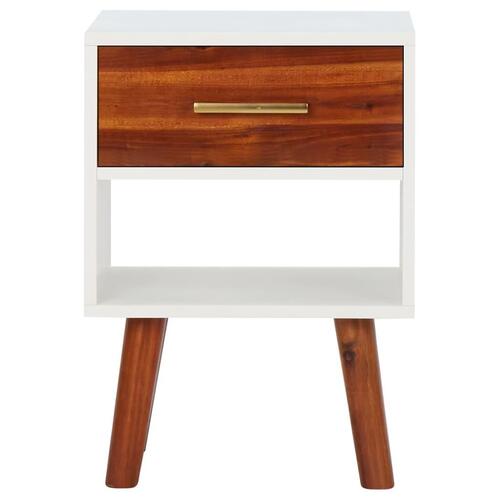 Sengeskabe 2 stk. 40x30x57 cm massivt akacietræ