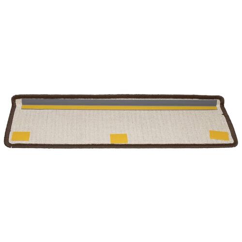 15 stk. trappemåtter 65x21x4 cm brun
