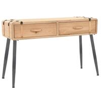 Konsolbord massivt fyrretræ 115 x 40,5 x 76 cm
