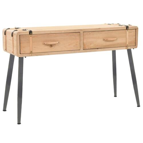 Konsolbord massivt fyrretræ 115 x 40,5 x 76 cm
