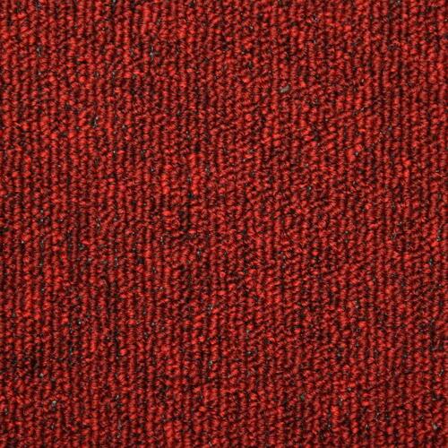 15 stk. trappemåtter 65x21x4 cm rød
