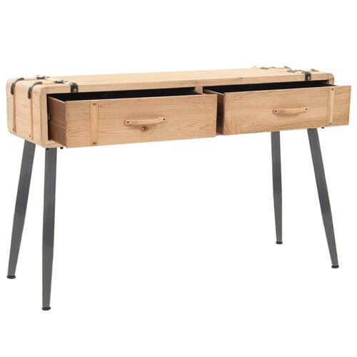 Konsolbord massivt fyrretræ 115 x 40,5 x 76 cm