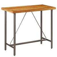Barbord massivt genanvendt teaktræ 120 x 58 x 106 cm