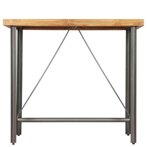 Barbord massivt genanvendt teaktræ 120 x 58 x 106 cm