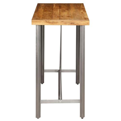 Barbord massivt genanvendt teaktræ 120 x 58 x 106 cm