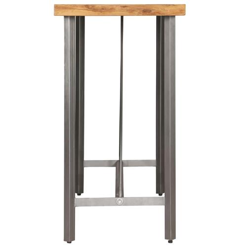 Barbord massivt genanvendt teaktræ 120 x 58 x 106 cm