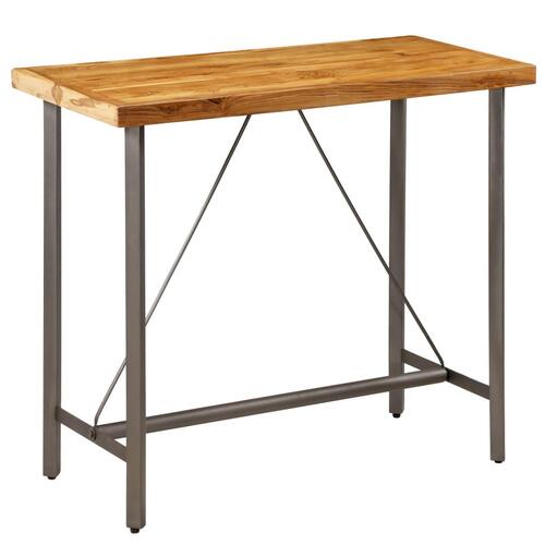 Barbord massivt genanvendt teaktræ 120 x 58 x 106 cm