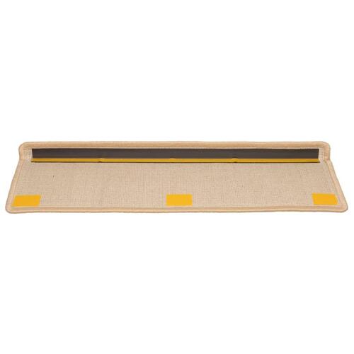 15 stk. trappemåtter 65x21x4 cm brun