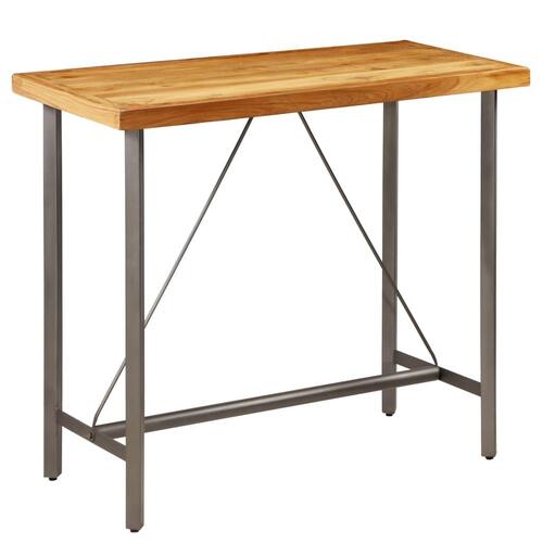 Barbord massivt genanvendt teaktræ 120 x 58 x 106 cm