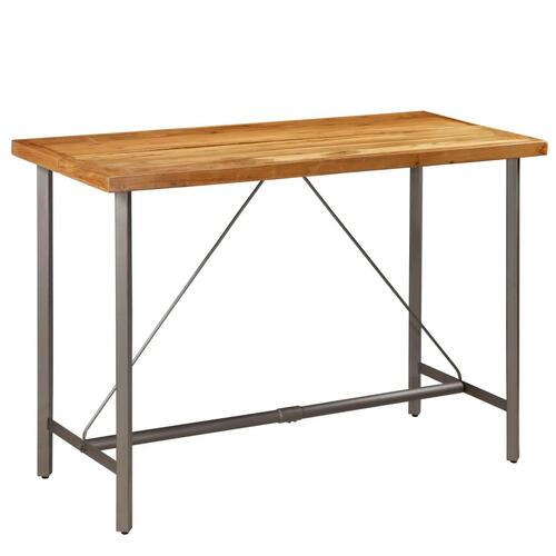 Barbord massivt genanvendt teaktræ 150 x 70 x 106 cm
