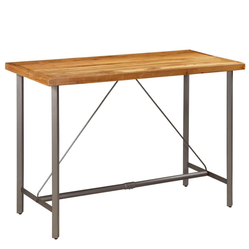 Barbord massivt genanvendt teaktræ 150 x 70 x 106 cm