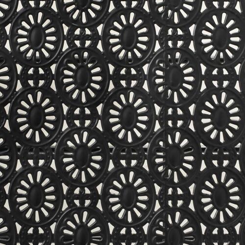 Foldbart sofabord i vintagestil metal 100 x 50 x 45 cm sort