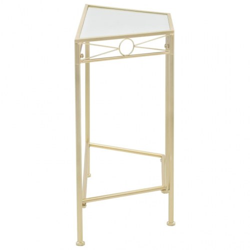 Sidebord i vintagestil - metal, guldfarvet, 87 × 34 × 73 cm