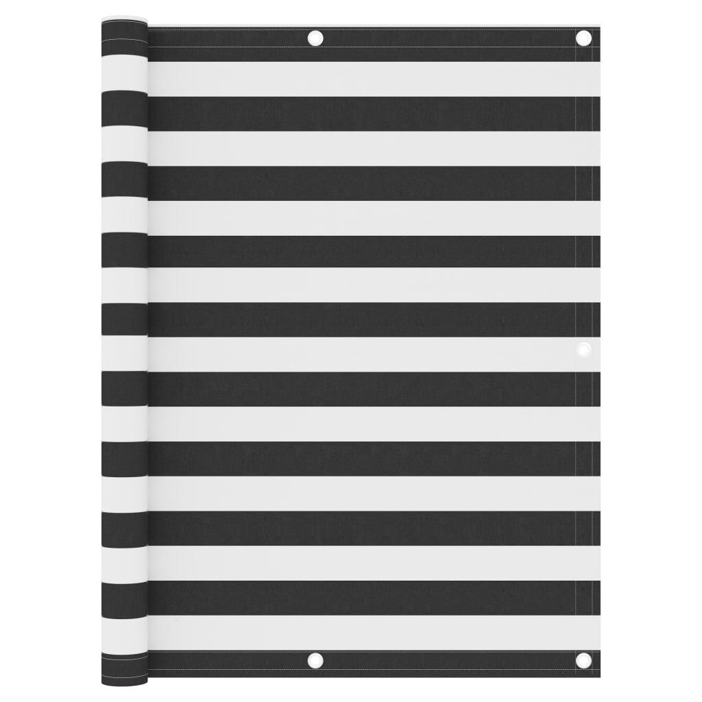 Altanafskærmning 120x400 cm oxfordstof antracitgrå og hvid billede