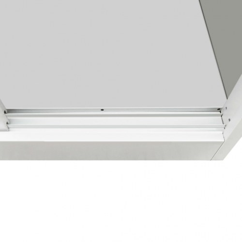 Kontorskab med glidedøre metal 90 x 40 x 90 cm grå