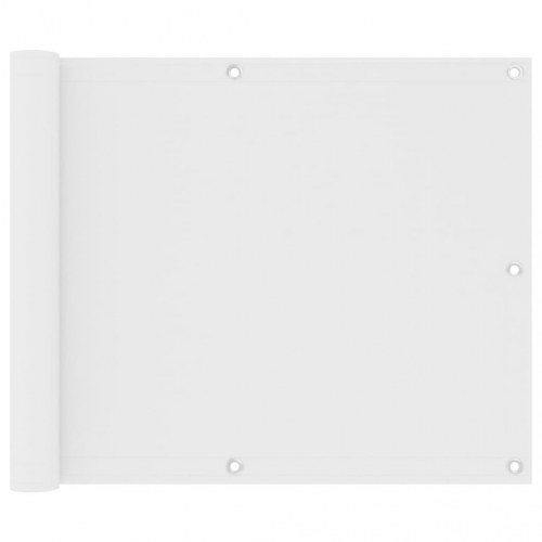 Altanafskærmning 75 × 600 cm i oxfordstof - hvid, vandtæt
