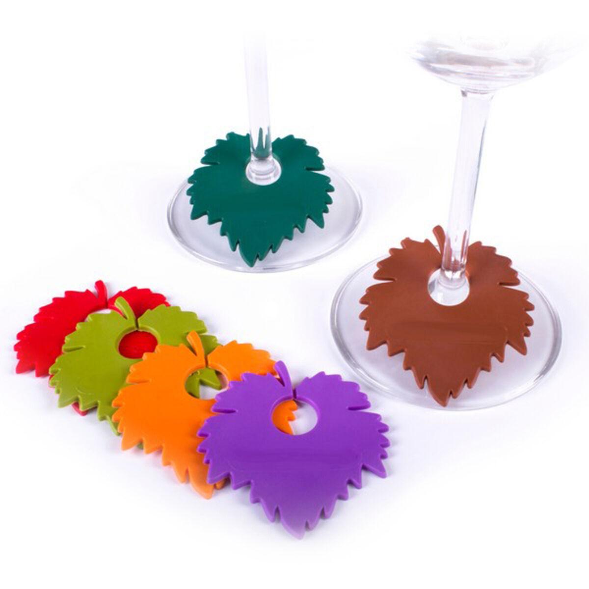 Koala vinglasmærker - 6 stk., plastik, 5,5 cm