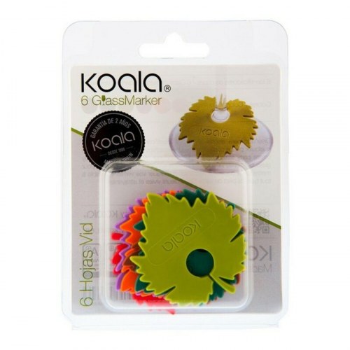 Koala vinglasmærker - 6 stk., plastik, 5,5 cm