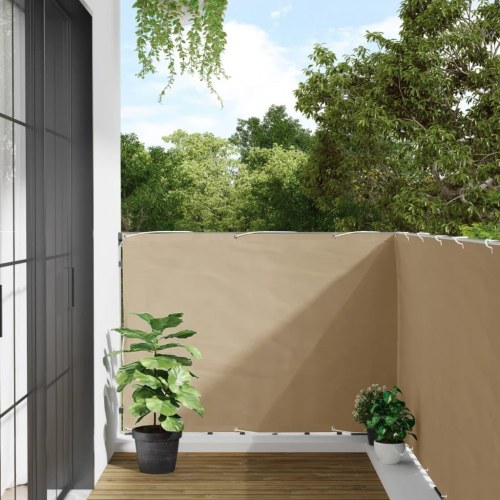 Altanafskærmning i oxfordstof 120 × 600 cm - beige