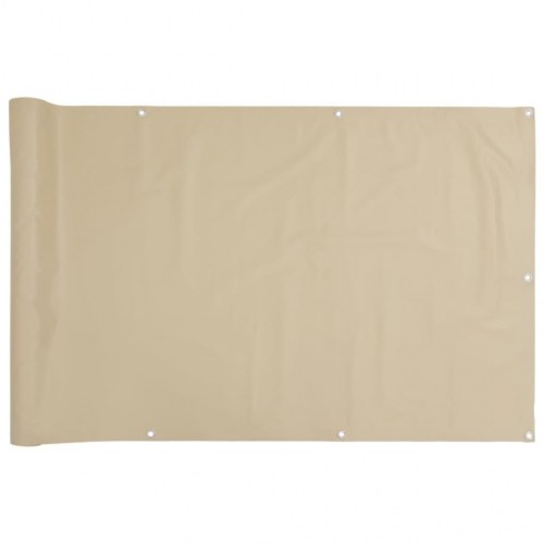 Altanafskærmning i oxfordstof 120 × 600 cm - beige