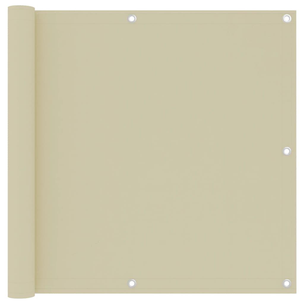Altanafskærmning 90x300 cm oxfordstof cremefarvet billede