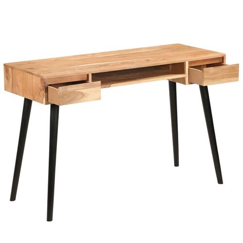 Skrivebord massivt akacietræ 118 x 45 x 76 cm
