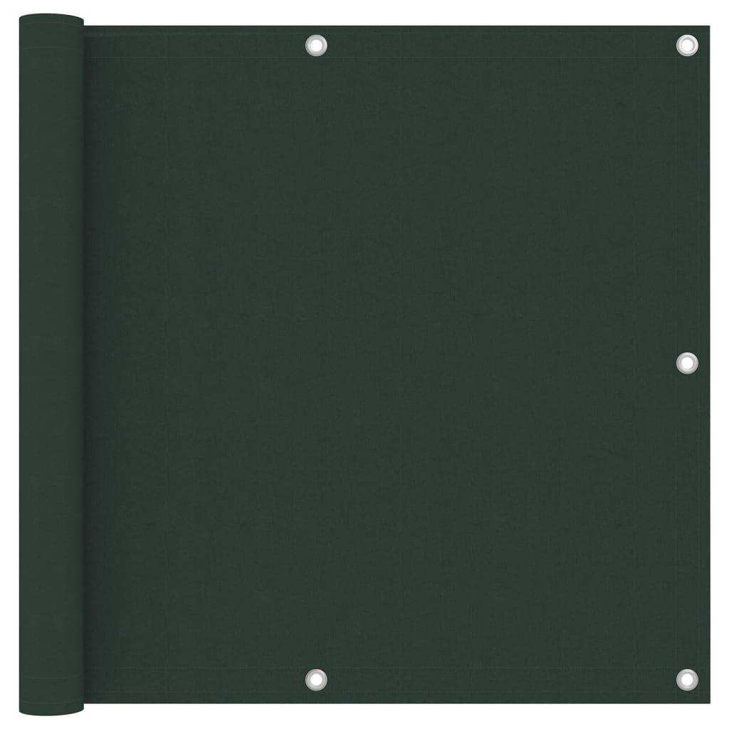 Altanafskærmning 90x300 cm oxfordstof mørkegrøn billede