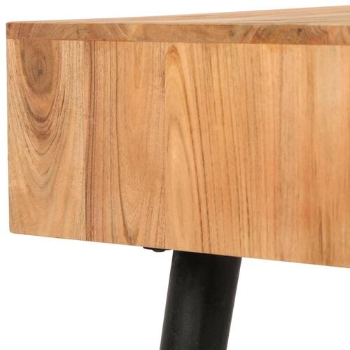 Skrivebord massivt akacietræ 118 x 45 x 76 cm